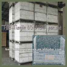 800*600*640mm folding stackable warehouse storage cage with the price of FOB Tianjin US $36 per unit